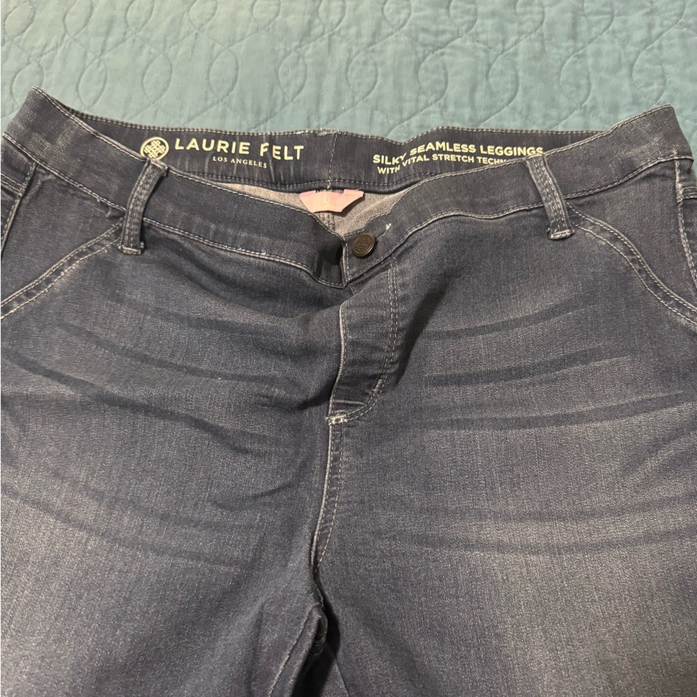 Laurie Felt silky seamless denim leggings